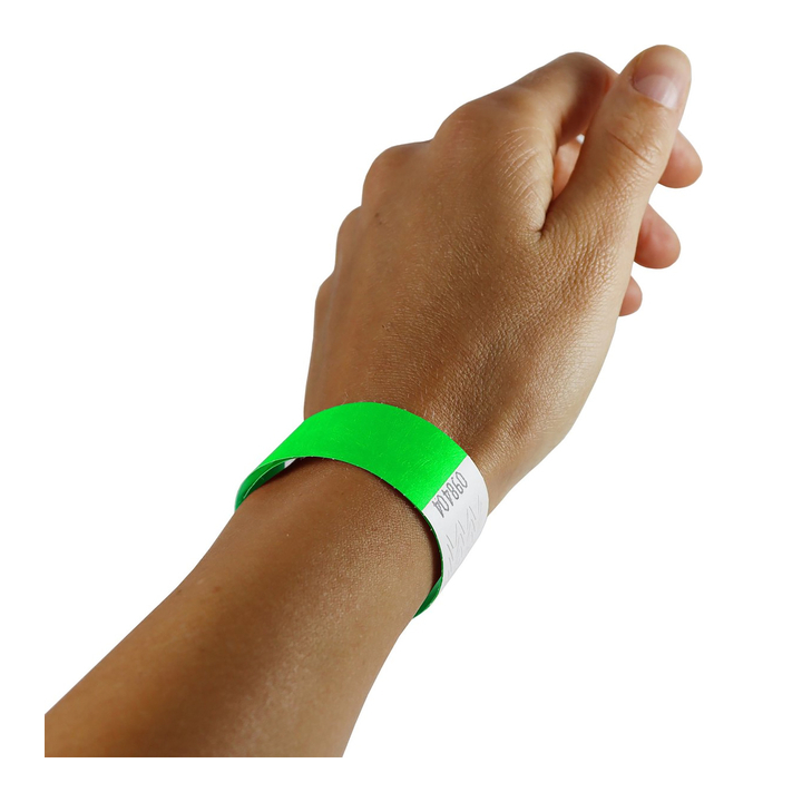 Polsband, Tyvek, groen, 390001 (100 stuks) - 2