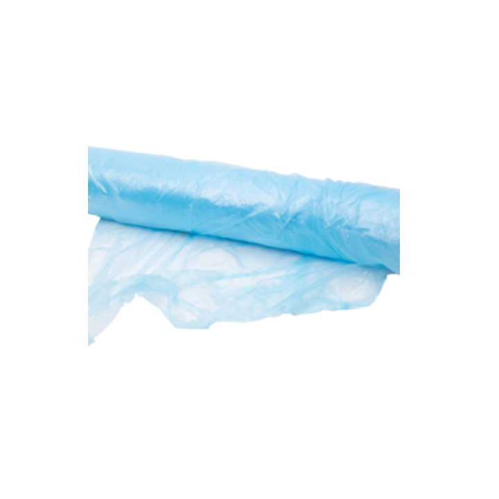 LDPE hoes, 1300/500x1900mm, 29my, blauw, op rol (75 stuks) - 0