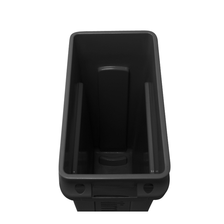 Afvalbak Rubbermaid Slim Jim VT | 87L | zwart (FG354060BLA) - 1