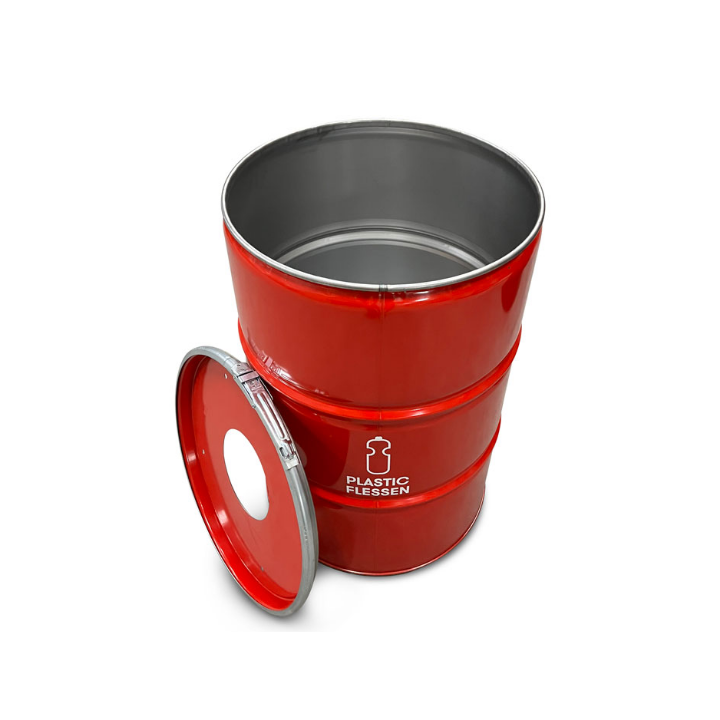 BinBin, olievat afvalbak, 200 liter, rood, VB 649600 - 2