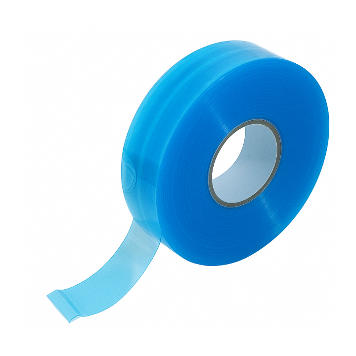 Machinetape, PP/Solvent, 48mm x 990m, blauw - 0