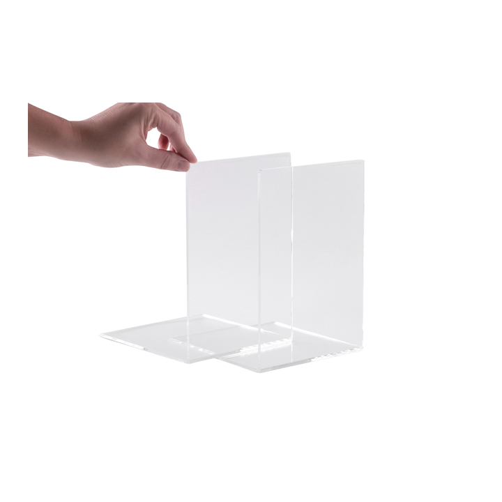 Boekensteun maul 12x12x17cm acryl glashelder(3513705) - 2