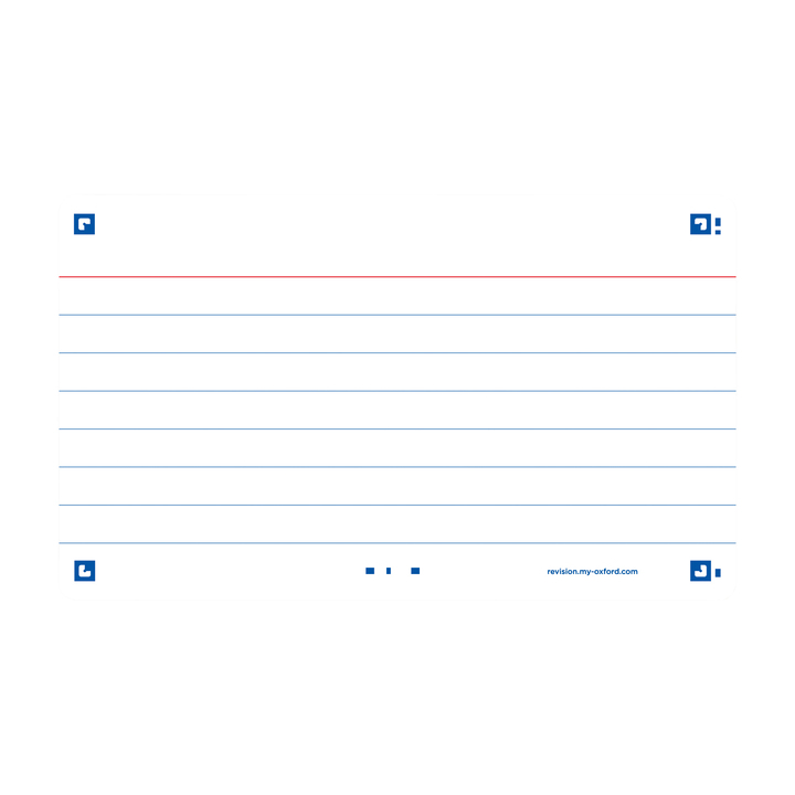 Flashcard oxf 2.0 75x125mm 80vel gram lijn wit(400133886) - 0