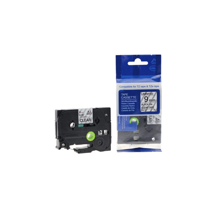 Compatible Lettertape brother TZE-335 12mm wit op zwart - 0
