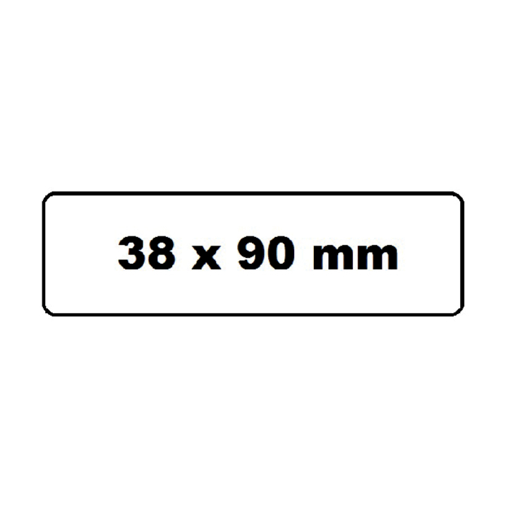 Label etiket quantore dk-11208 38mmx90mm adres wit(q11208) - 1