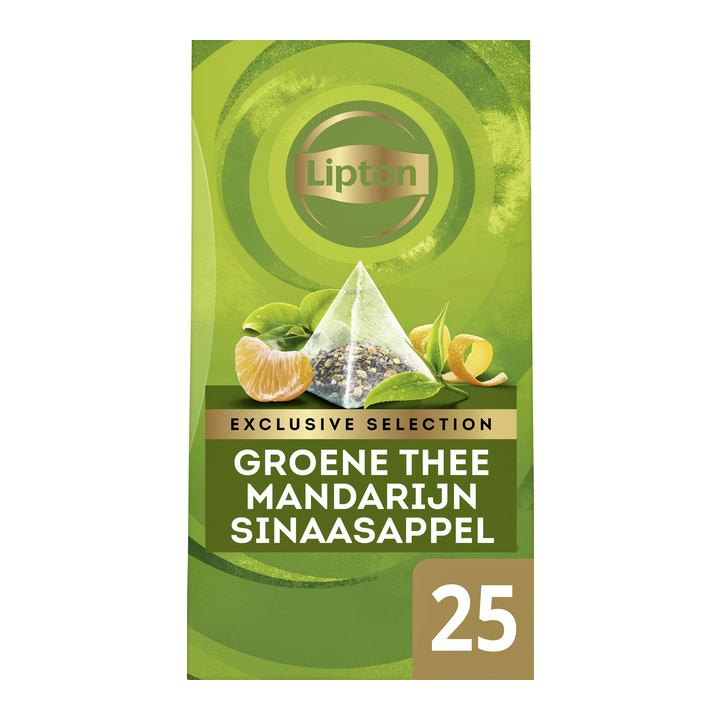 Lipton Exclusive Selection, groene thee, 2 gram, mandarijn sinaasappel, 67835093 (25 stuks) - 0