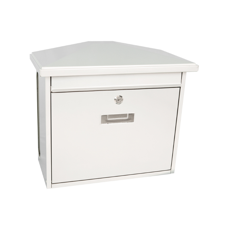 Zamoran, wandbrievenbus, 39x20x35 cm, wit, VB 716869 - 0