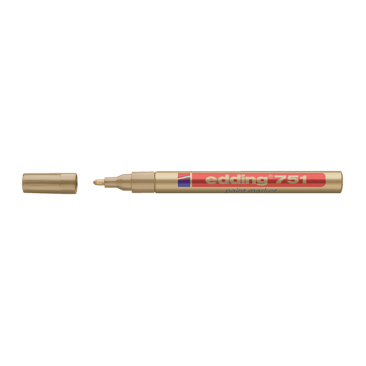 Viltstift edding 751 lak perm rond 2mm goud - 0