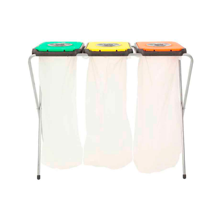 EkoThinks 3, afvalzakhouders, groen/geel/oranje, VB 113032 - 1