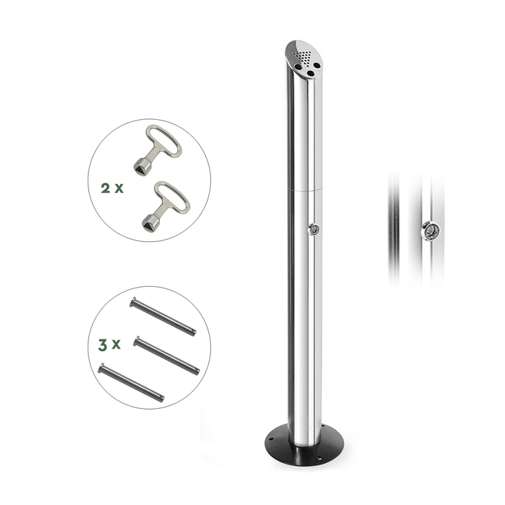 Asbak brasq staand at300 rvs(8602611) - 3