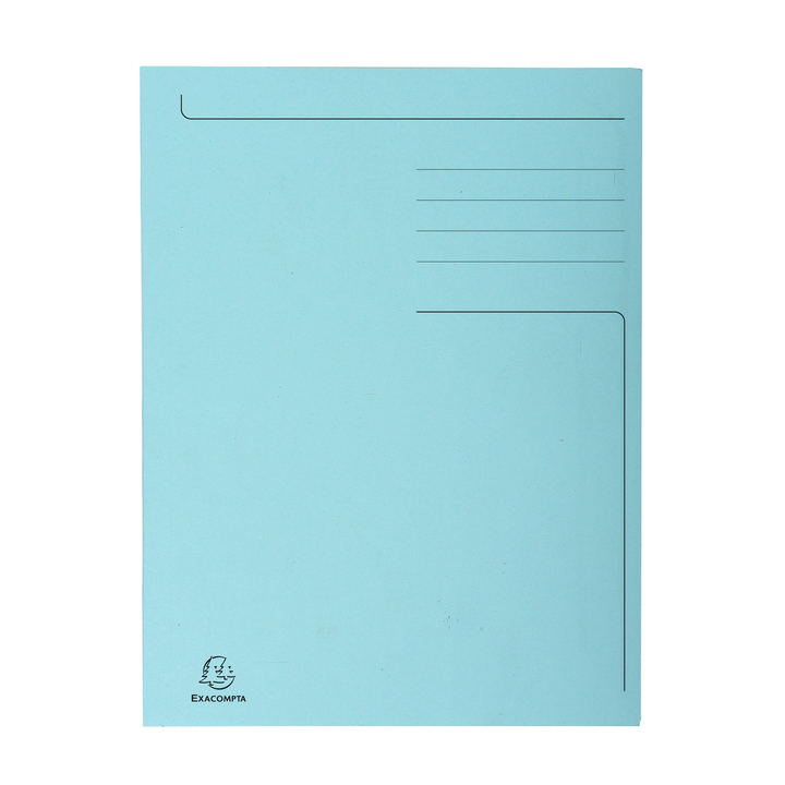 Dossiermap exacompta forever 280g 3kleppen blauw(448006e) - 0