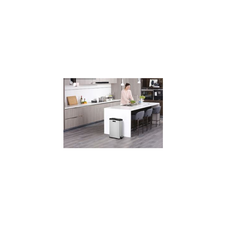 Eko, pedaalemmer met binnenbak, 30 liter, mat RVS, VB 923800 - 3