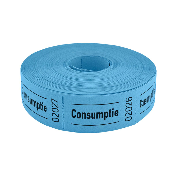 CombiCraft, consumptiebon, 2-zijdig, blauw, 207221 (2x1000 stuks) - 2