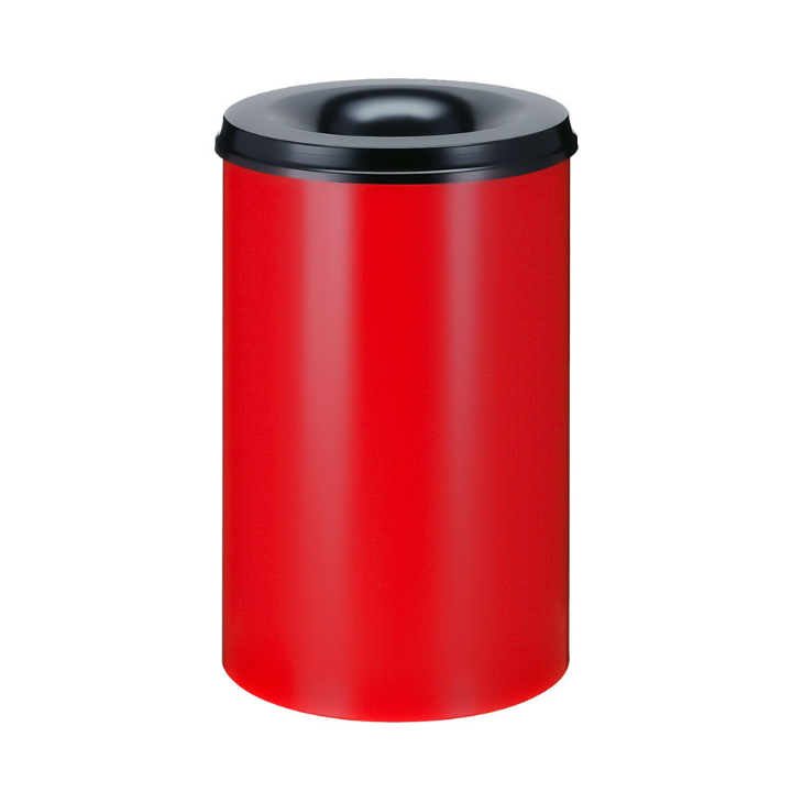 Metalen papierbak, vlamdovend, 110 liter, rood, VB 111000 - 0
