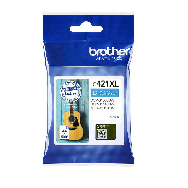 Inkcartridge brother lc-421xl blauw(lc421xlc) - 0