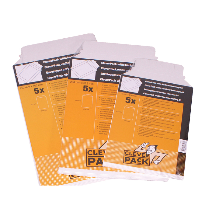 Envelop cleverpack a4 238x312mm karton wit(229) - 0