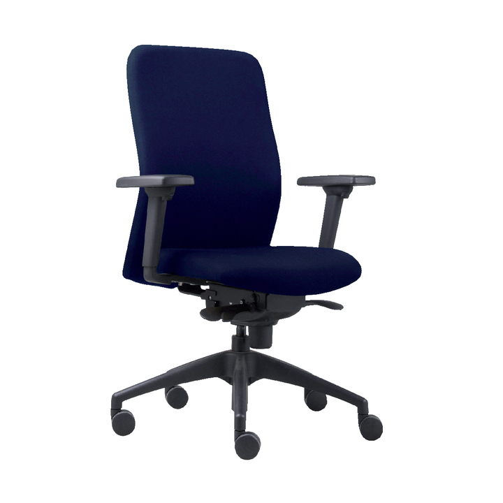 Bureaustoel euroseats vigo 002 blauw(vig002 blauw) - 0