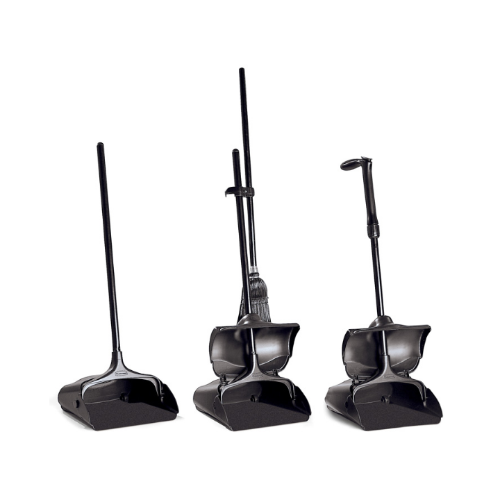 Rubbermaid, lobby stofblik met deksel, zwart, VB 002532 (1 stuk) - 1
