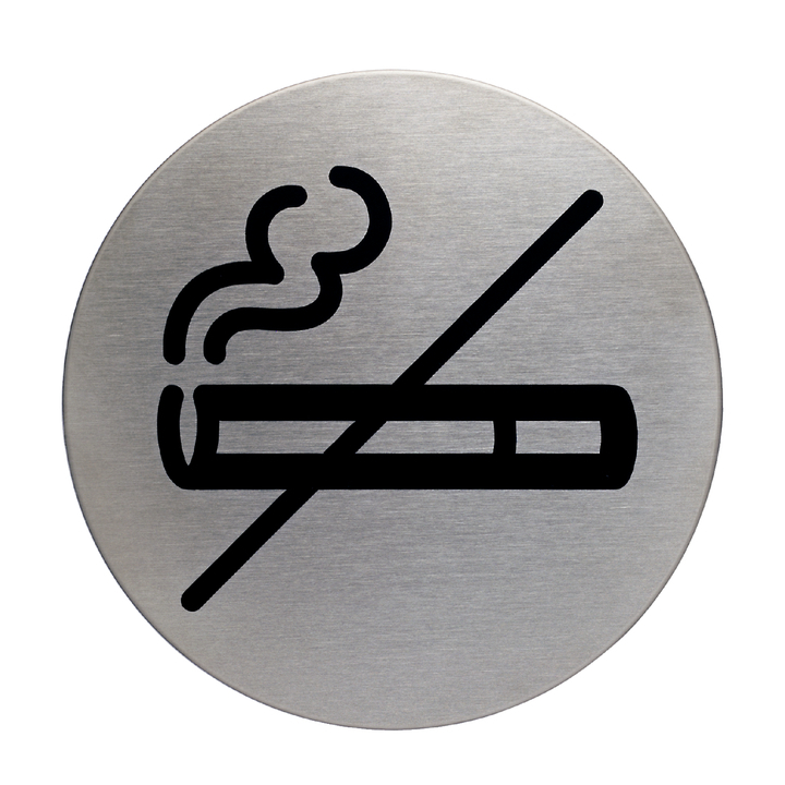 Infobord pictogram durable niet roken rond 83mm - 0