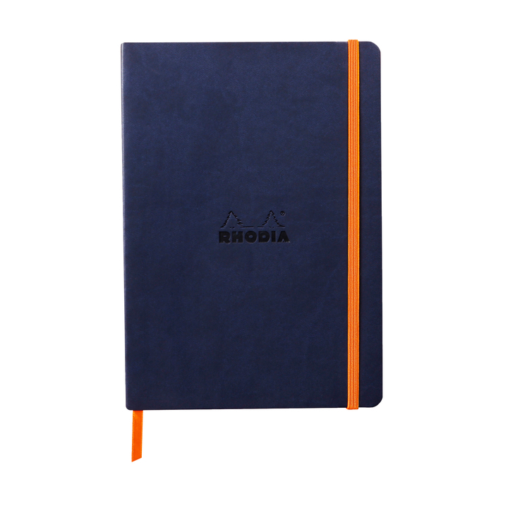 Notitieboek rhodia a5 lijn 80 vel 90gr nachtblauw(117378c) - 0