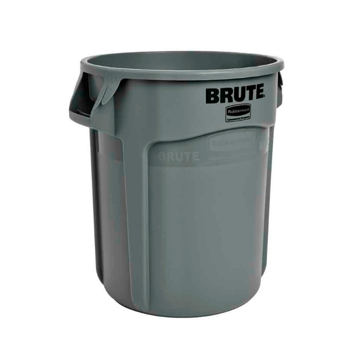 Rubbermaid Brute, ronde afvalbak, 76 liter, grijs, VB 002620 - 0