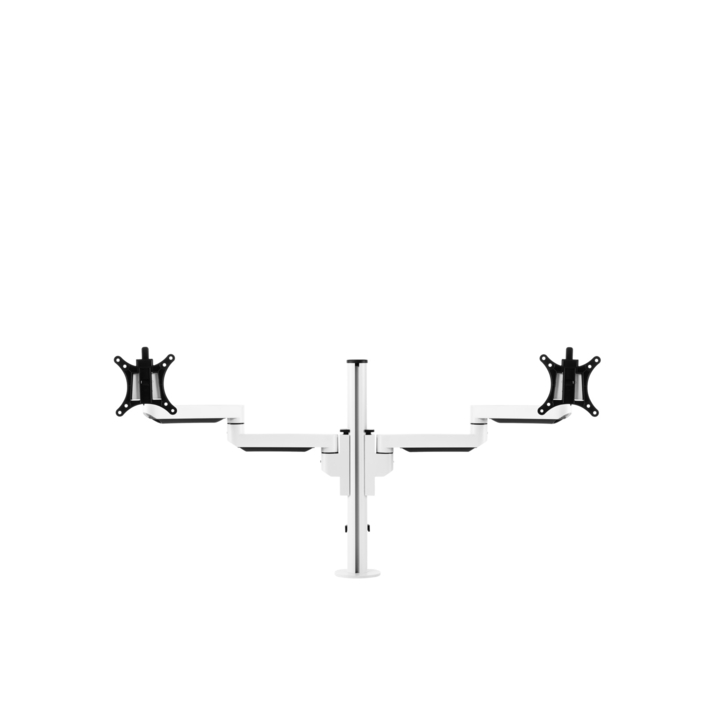 Filex, Galaxy basic dubbel monitorarm, wit - 0