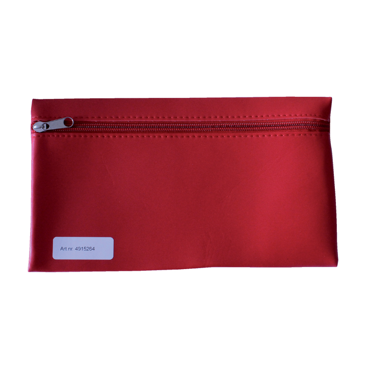 Schooletui met rits 15x26cm skai helder rood(4915264) - 0