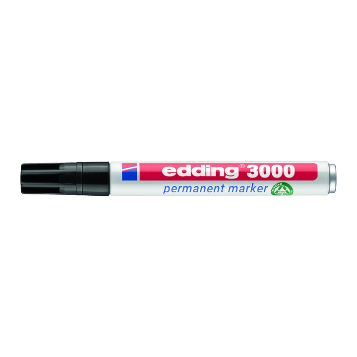 Edding 3000, permanent marker, 1.5-3mm rond, zwart - 1