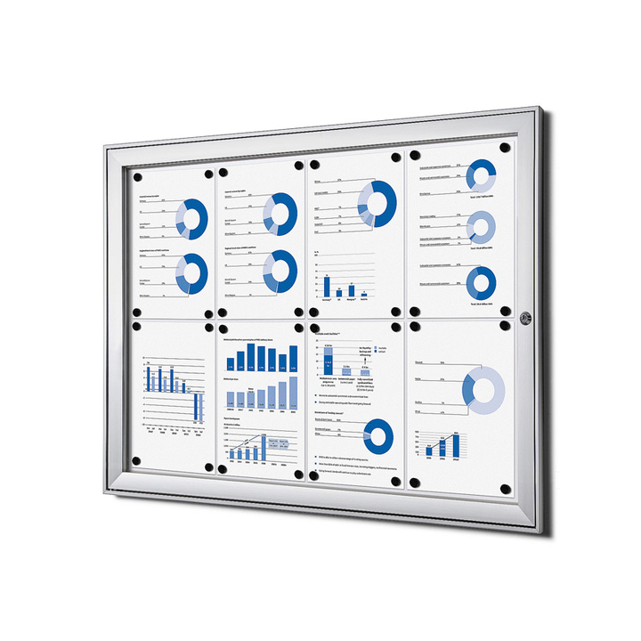 Vitrinebord Quantore luxe indoor zilver 8x a4(scs8xa4) - 0