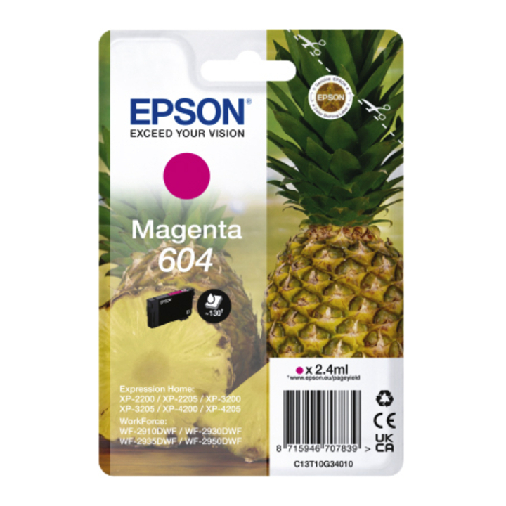 Inktcartridge epson 604 t10g34 rood(c13t10g34010) - 0