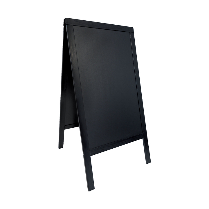 Stoepbord sandwich securit 70cmx125cmx4cm zwart hout(sbs-bl- - 0