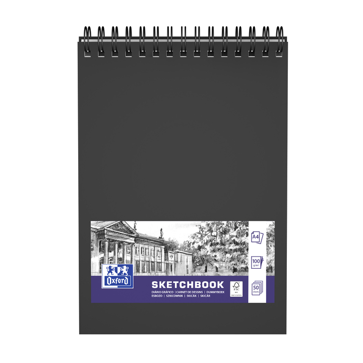 Schetsboek oxford a4 50vel 100gr spriaal(400152648) - 0