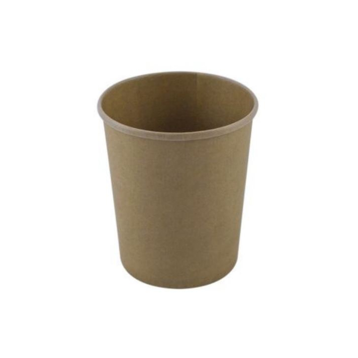 Soepbeker, 950ml/32oz, 117mm, karton, bruin (25 stuks) - 0