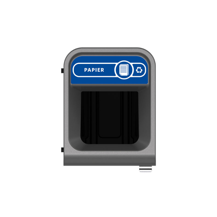 Rubbermaid Configure, modulaire afvalscheidingsbak, 57 liter, VB 500374 | papier Frans - 1