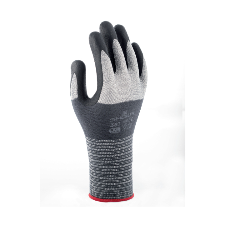 Griphandschoen showa 381 nitril s grijs(27.71381-s) - 0
