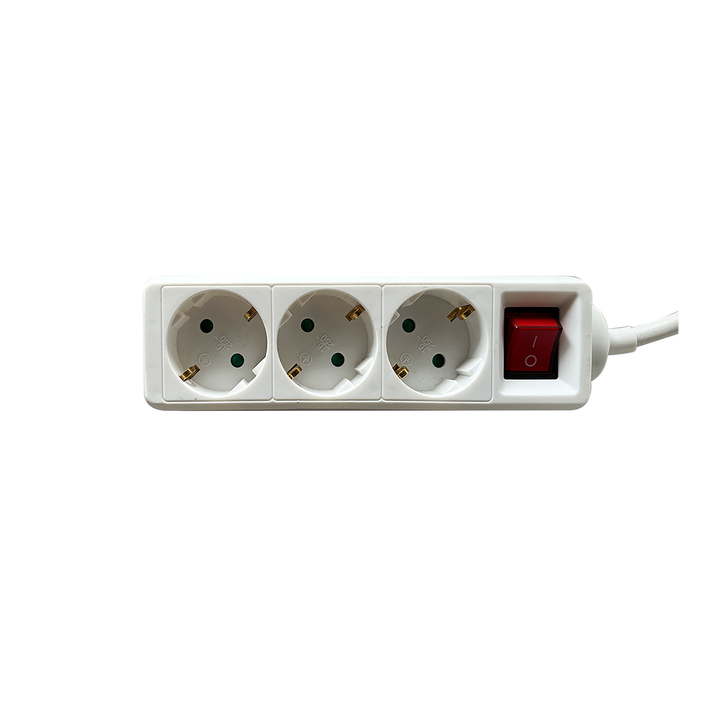 Stekkerdoos brasq  3 voudig 3 meter wit(8742606) - 0