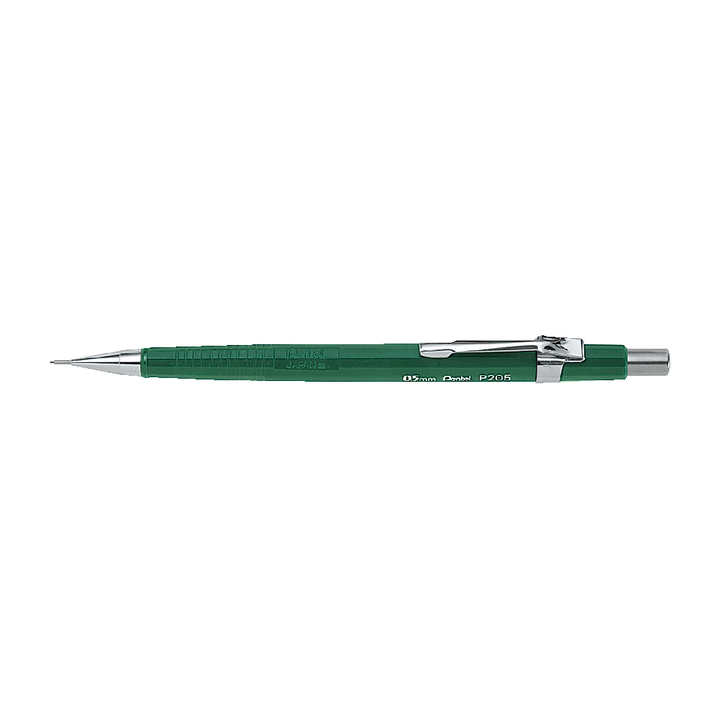 Vulpotlood pentel p205 0.5mm groen - 0