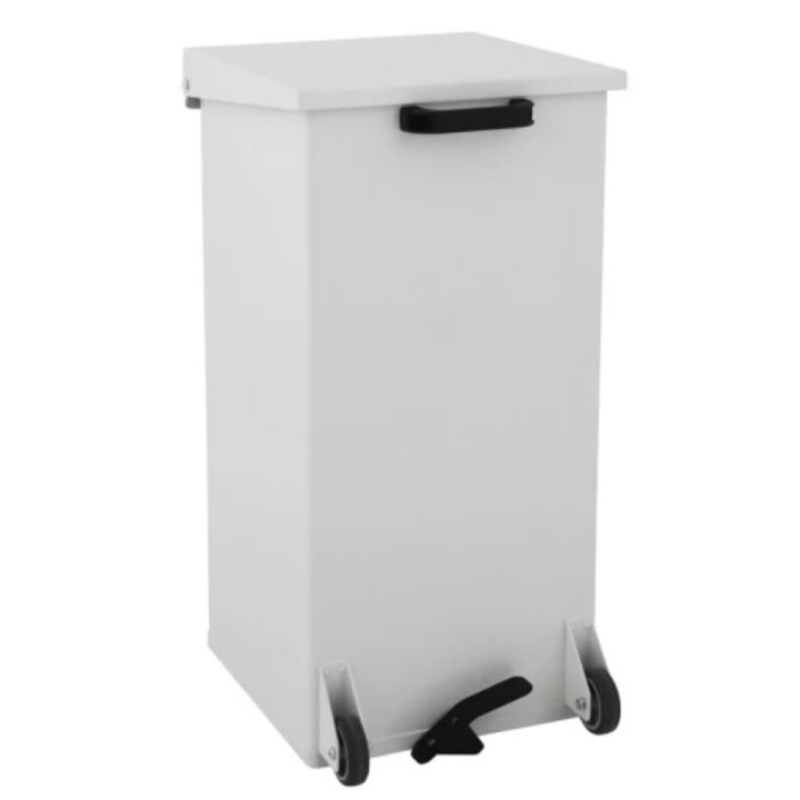 Carro-Kick Mobiel | Mobiele Pedaalemmer | 110 Liter | Wit | VB 910010 - 0