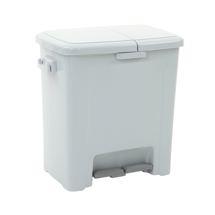 Dustbin Divided, pedaalemmer, 20+25 liter, grijs, VB 004297 - 0
