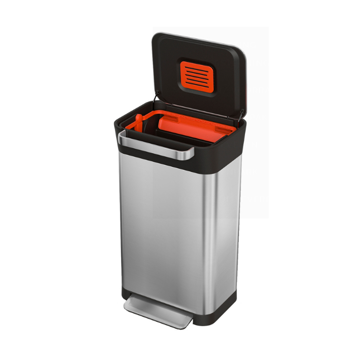 Titan 30, intelligent waste afvalbak, mat RVS, VB 300307 - 1