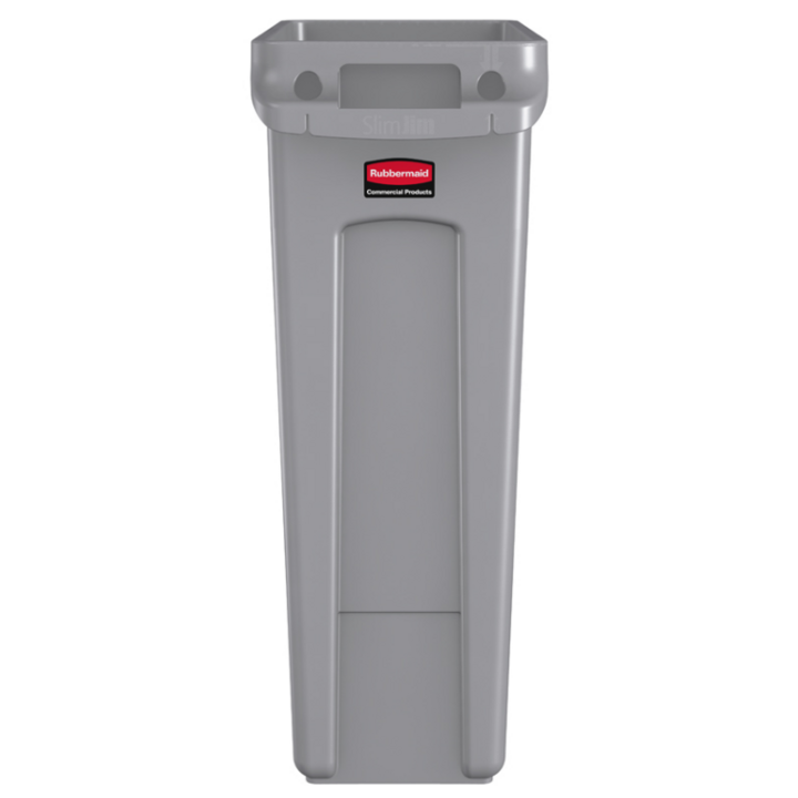 Rubbermaid Slim Jim, afvalbak, 87 liter, grijs, VB 186376 - 1