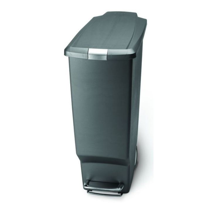 Simplehuman Slim, pedaalemmer, 40 liter, grijs, VB 012827 - 0