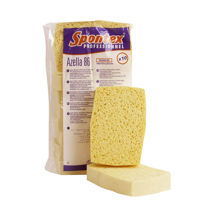 Spons spontex azella 86 glazenwassersspons 10st(96000086) - 0