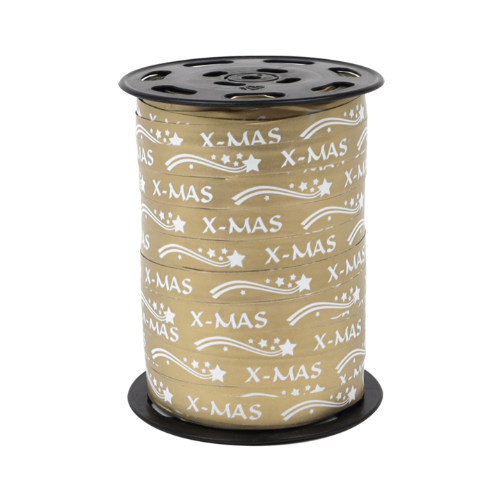 Krullint X,MAS, 10mm x 225meter, goud (3 rol) - 0