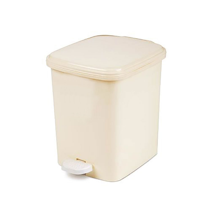 Rechthoekige pedaalemmer, 22 liter, wit, VB 006416 - 0