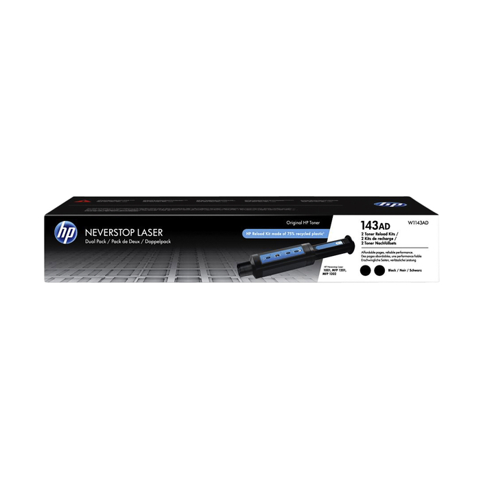 Tonercartridge hp 143a w1143ad navulling 2x zwart(3823014) - 0