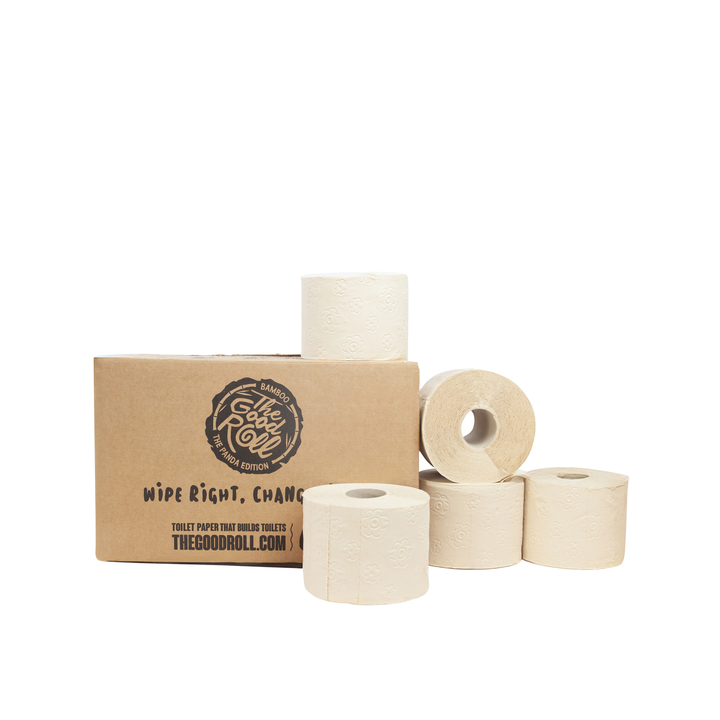 The Good Roll | Bamboe Toiletpapier | 250 Vel | 3-Laags | Naked | 171410101 (27 rollen) - 0