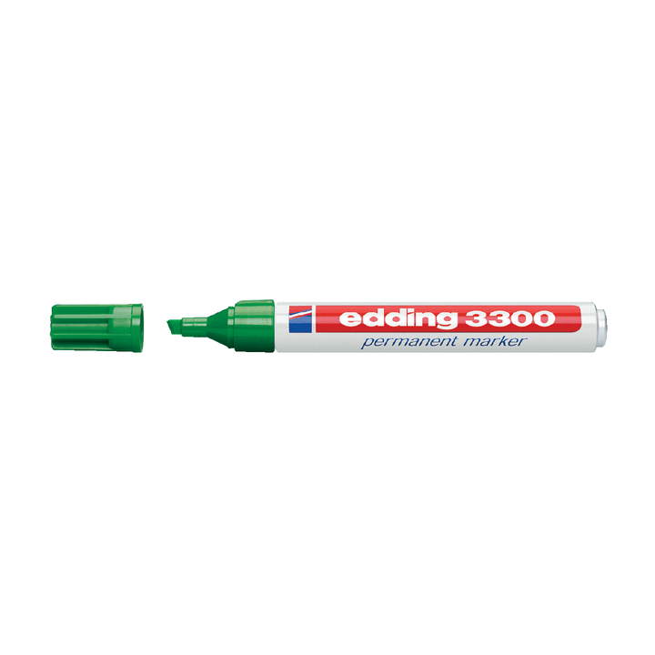 Viltstift edding 3300 perm schuin 1-5mm groen - 0