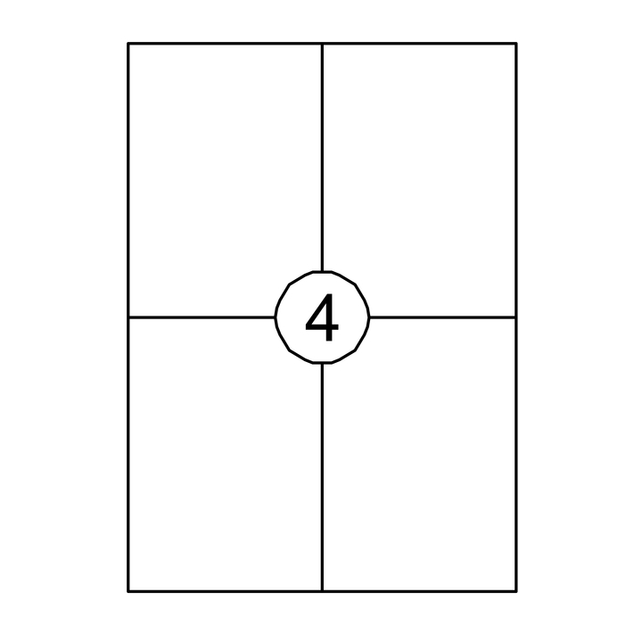 Etiket quantore 105x148mm 400st - 0