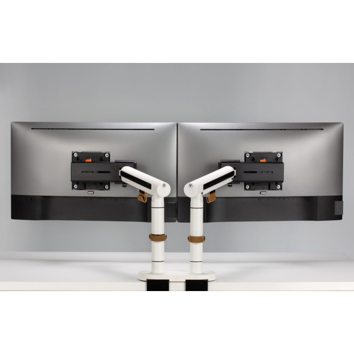 Smartview, monitorarm dubbel, wit, 809142 - 3